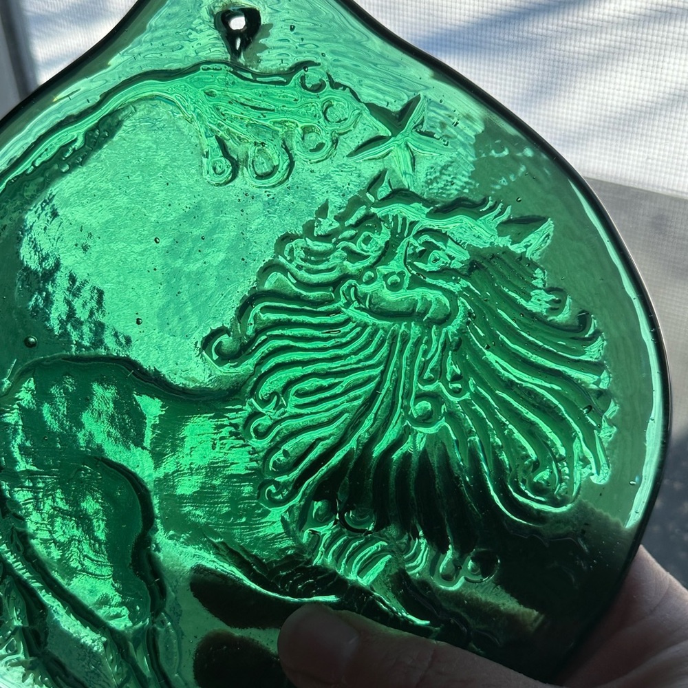Blenko Leo Zodiac 9” vintage Suncatcher - Picture 2 of 16
